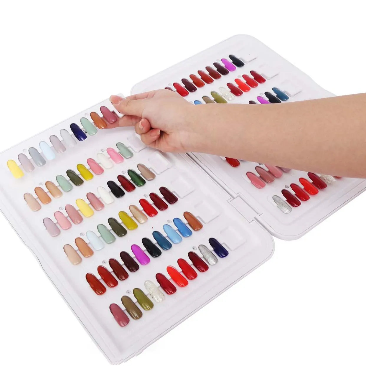 120 Colors Nail Gel Polish Color Chart Display Books Nail Art Colour Book for Showing