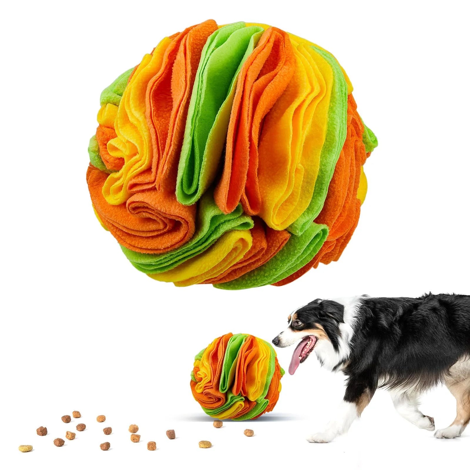 Soft Dog Snuffle Ball Chew Toy Durable Polyester Interactive Food Leaking Sniffing Foraging Mat Machine Washable for Training