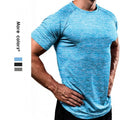 Breath Custom Men's Summer Plain Fitness Quick Dry T Shirt Printing Blank European Size Gym Wear Plus Size Men T-Shirts