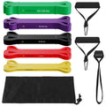 Resistance Bands Set for Men & Women 5 Stackable Premium Cable Bands with Handles Door Anchor and Ankle Straps Best