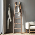 Single-Tier Solid Wood Branch Coat Rack with Storage Space Simple Design for Kitchen Bathroom or Living Room