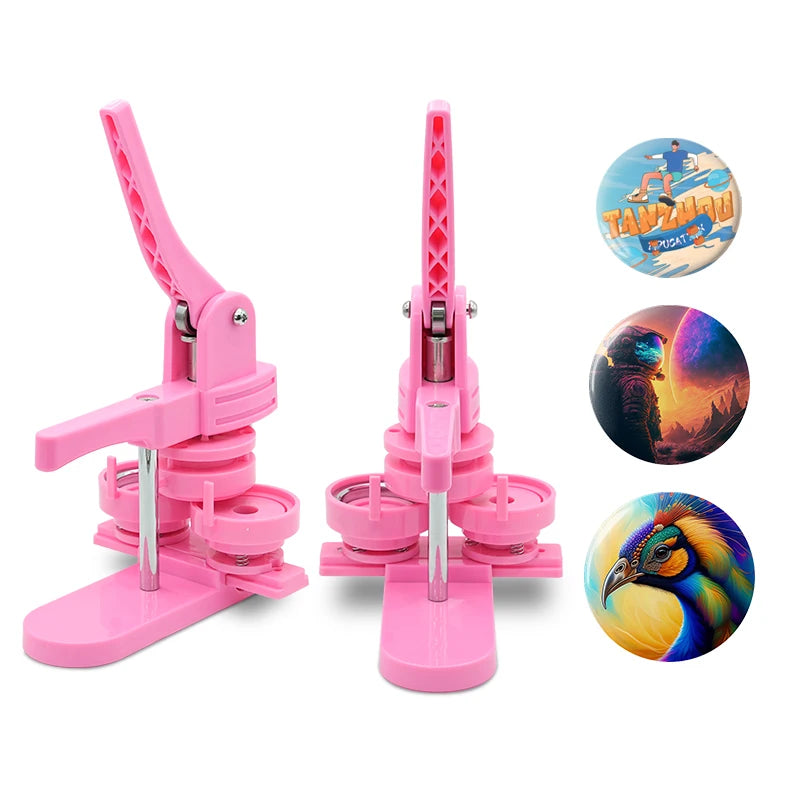 Button Badge Maker Button Machine Automatic Badge Making Machine for 44mm Blank Badge