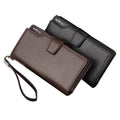 2025 New Classical Retro Men Business Bag Wallet PU Leather Zipper Purse Large Capacity Multi-functional Clutch Bag for Men