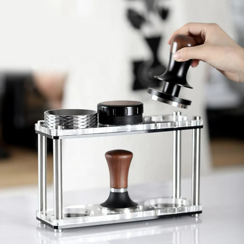 Custom Logo Powder Press Storage Rack Espresso Tamper Mat Coffee Filter Tamper Holder Espresso Tamper Holder Tamping Stand