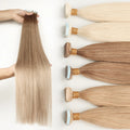 Wholesale 100% Remy Hair Extension Double Drawn Cuticle Aligned Virgin Natural Straight Human Hair Russian Tape Vendors