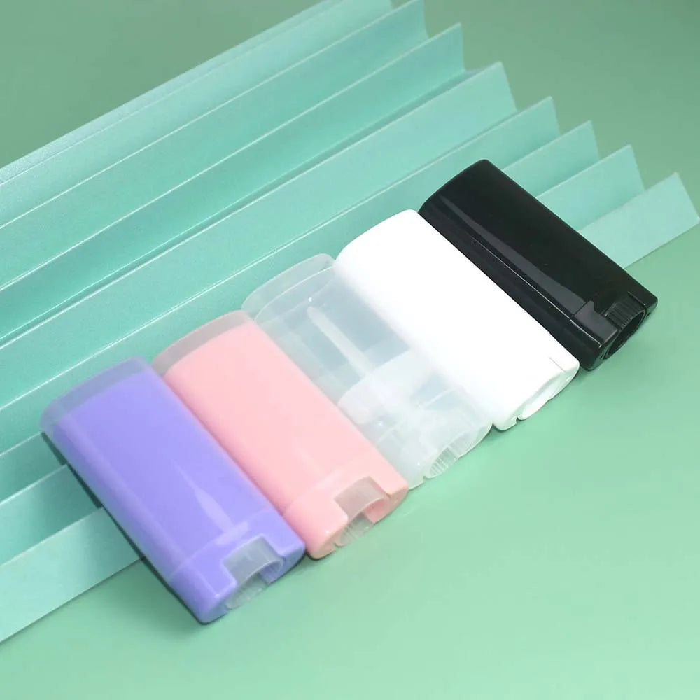 3.5g Black Square Luxury Balm Plastic Cosmetic Screen Printing Empty Lipstick Tube