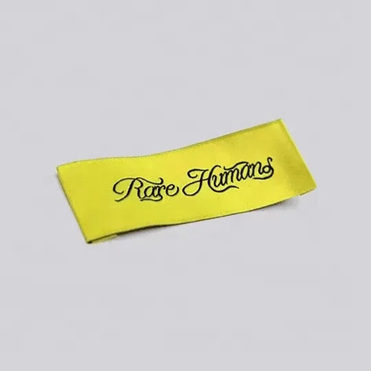 High End Customized Polyester Clothing Labels Wholesale High-Density Woven Neck Labels Eco-Friendly Recyclable for Shoes & Bags