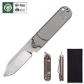 Bochen S35VN Steel Blade Titanium Alloy Handle Utility Outdoor Camping Survive Edc Small Pocket Knife Self Defense