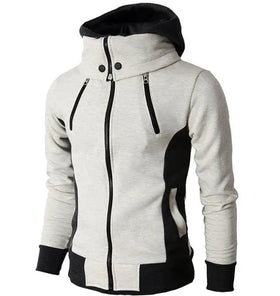 Men Zipper Tops With Hooded Sports Cardigan Casual Men's Slim Fitting Sweatshirt Winter Hoodie