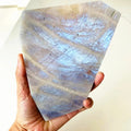 Kindfull Wholesale High Quality Blue Moon Stone  Crystal Slice for Home Decoration