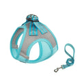 Custom Dog Cat Harness with Leash Breathable Puppy Mesh Vest Adjustable Reflective Pet Harness and Leash Set for Pet Dog Cat