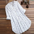Women Casual Blouses Loose Long Sleeve Tunic Tops Shirt Summer Elegant Blouse Streetwear Plus Size M-XXXXXL Fashion NEW Fashion