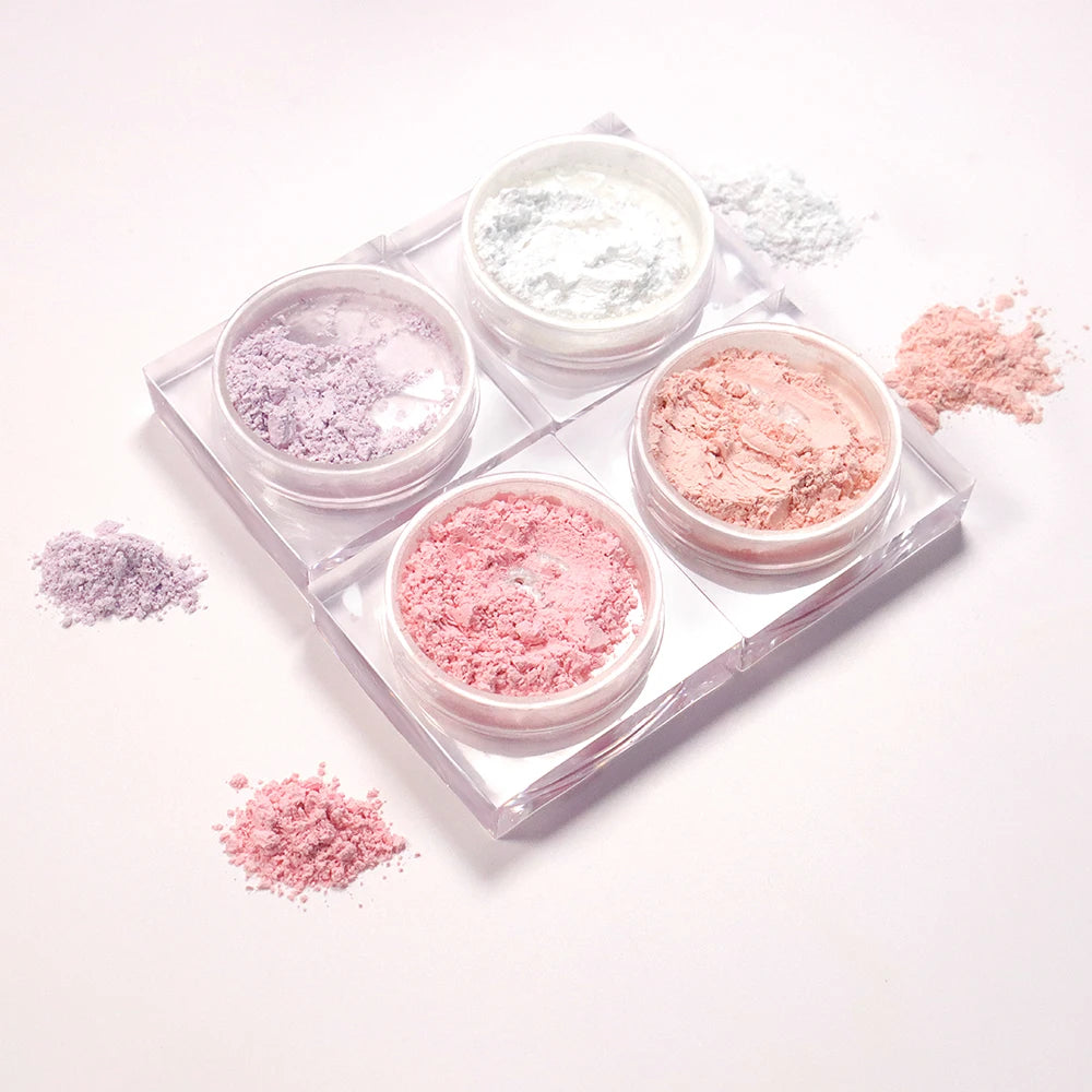 Wholesale No Logo Translucent Matte Mineral Loose Powder Private Label Vegan Soft Focus Setting Powder for Dark Skin