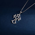 Wholesale Pendant Jewelry Rhodium Plated Cross God Retro Pendant 925 Sterling Silver Fine Jewelry Pendant