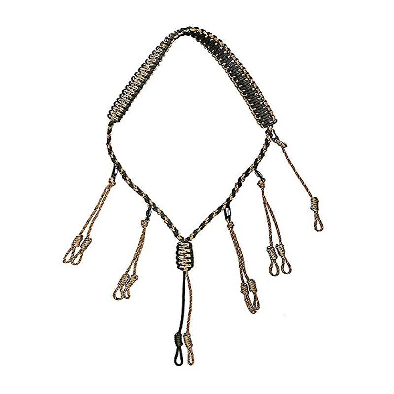 Polyester Multiple Functions Fly Fishing Rope Necklace for Holding More Flies and Tools