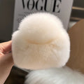 Korean 9cm Soft Rabbit Fur Hair Claw Clip Ponytail Holder Shark Claw Clamp for Women Lady Plush Winter Fluffy Headwear Gripper
