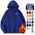 Promotion Cheap Cotton Thick Fleece Inner Pullover Hoodies for Men Keep Warmth Hooded Sweatshirts in Winter