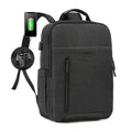 15.6 Inch Unisex Laptop Travel Backpack Anti-Theft Lock Waterproof Zipper Closure USB Port Business Style College/School Bag