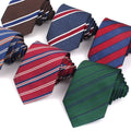 Men's 8cm Striped Polyester Tie Casual-Formal Daily Cravat with Lapel Neckwear for Business Suits & Weddings