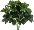 Artificial Shrubs Plants False Silk Schefflera Bushes Real Touch Faux Greenery Leaf Arrangements Indoor Outdoor Garden Office Ho