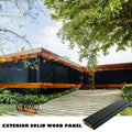 MUMU Used Wooden Charcoal Decorative Exterior Shou Sugi Ban Burnt Wood Wall Yakisugi Cladding Slat Panel for Outdoor
