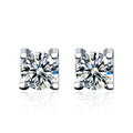 Gra Certified 0.5ct Round Cut Moissanite Diamond Stud Earrings for Ladies 925 Sterling Silver Luxury Quality Jewelry