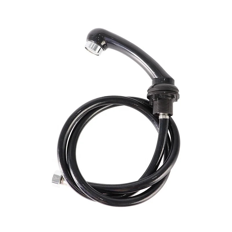 Modern Black Plastic Faucet Mixer Shower Head for Hair Salon Hairdressing Shop Bed Sprinkler Water Column Outlet Shampoo Basin