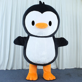 Wholesale Realistic Penguin Mascot Costume Inflatable Plush Material for Outdoor Parties and Games Fancy Dress Party Game