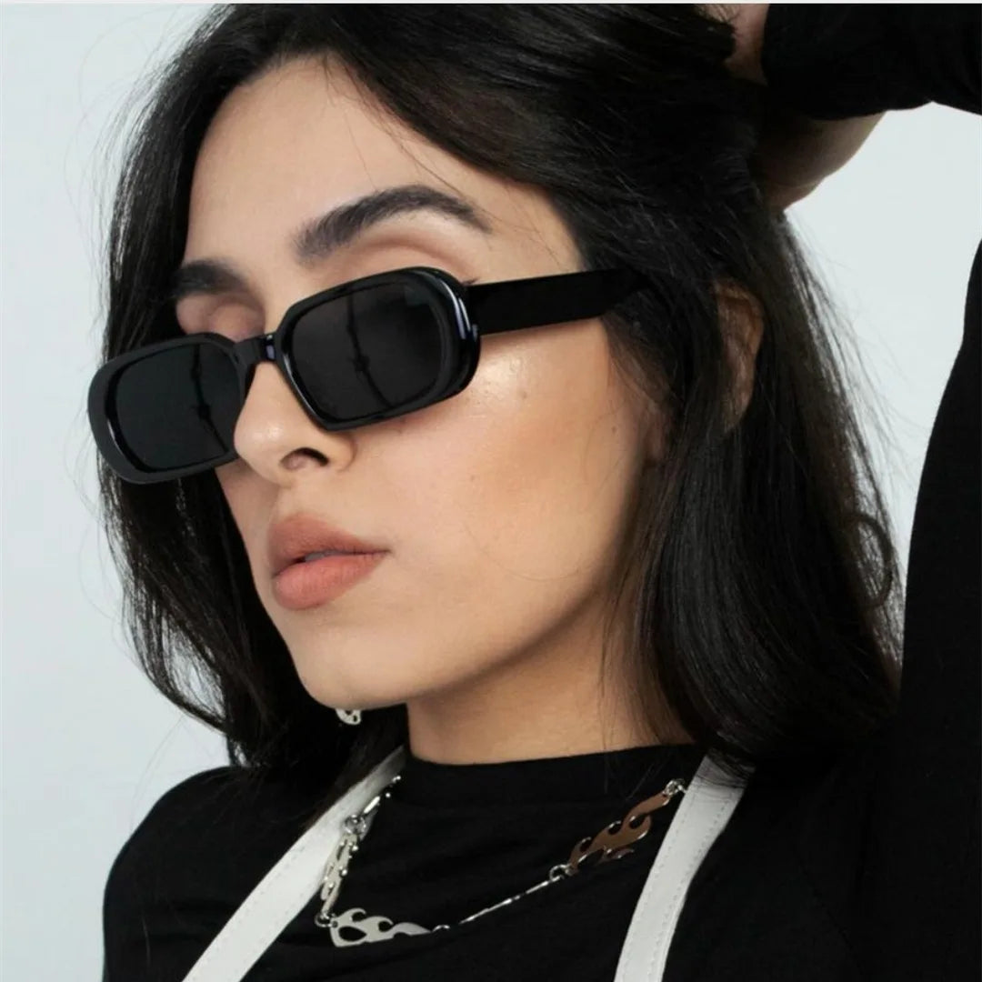 Funky Jelly Color Oval Small Frame Rectangle Sunglasses Designer Fashion Trendy Sun Glasses Custom logo UV400 Female XY98039