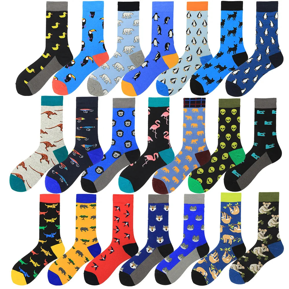 Whale Custom Woven Crew Socks Cotton Man Sock Private Your Label Oem Designer Custom Design Own Logo Men Dress Socks