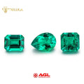 Green Emeralds Gemstone Jewelry Loose Gemstones Lab Grown Stone Emerald