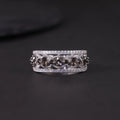 W0383 Abiding Brown Color Precious Gemstone Smoky Quartz Jewelry Wholesale Price 925 Sterling Silver Rings for Sale