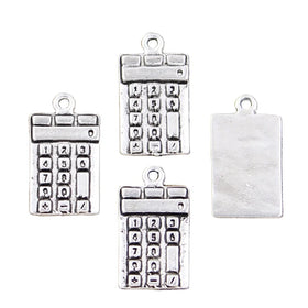 Charms Calculator Counter 23x13mm Handmade Making FitVintage Tibetan Silver Color PendantsDIY for Bracelet Necklace