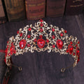 Luxury Shinny Crystal Gold Crown Bridal Wedding Jewelry Rhinestone Tiaras Crowns Pageant Dress Hair Accessories