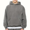 Wholesale Men's Custom Logo Blank Drop Shoulder Hoodies Oversize Pullover Heavyweight French Terry Hoodie for Men Sweatshirt