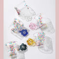 Wholesale Clear Colored Frosted Double Wall Glass Coffee Cup With Flower Handle