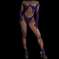 Hot Sale Fashion Print Ladies Rompers Rhinestone One Piece Bodysuit Exotic Dancer Clothes Women Party Stage Performance Jumpsuit