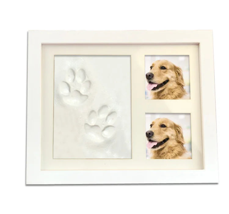 Handmade Clay Dog Paw Print Mould Kit-Painting Photo Frame for Dog Owners