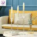 Wedding Centerpieces Candlestick Holder Hurricane Acrylic Clear Candle Holder Single Candelabra for Wedding Table Decoration