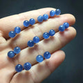 Healing Gemstone Stone Fine Jewelry Natural Raw Crystal Kyanite Bead 925 Sterling Silver Earrings for Women