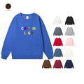 Wholesale 400gsm Cotton Hoodie for Women Custom Crew Neck Sweatshirt Casual Pullover Blank Jogger Crewneck for Winter
