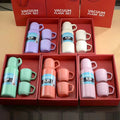 Hot Selling Portable Business Cup 304 Stainless Steel Vacuum Thermos Bottle One Cup Three-Lid Thermos Cup Gift Box Set