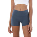 High-Waisted Women's Solid ODM Breathable Spandex Yoga Shorts Quick Drying Seamless Four-Way Stretch Lightweight Fitness Tights
