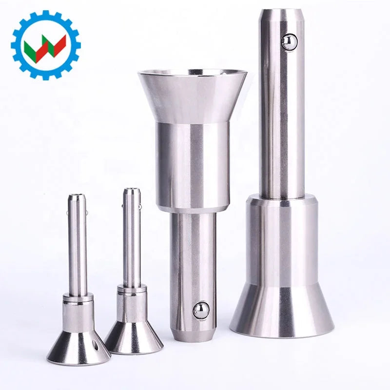 All Stainless Steel Bright Finish Self-Locking Ball Lock Quick Release Slotted Spring Pin Safety Handle Customizable Diameter