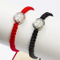 Hot Sale Alloy Saint Benedict Cross Woven Adjustable Bracelet Catholic Religious Bracelet Jewelry Gift