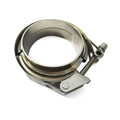 1.75'' Stainless Steel 304 Exhaust Pipe Quick Release V Band Clamp Flange Kit Quick Open Clamp