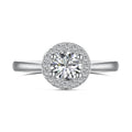 Dylam Classic Design Eternity Band 925 Sterling Silver Rhodium Plated Circle 0.75 Carat 5A Grade Cubic Zirconia Bridal Rings