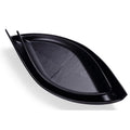 Unbreakable Japanese Restaurant Dinnerware Set Boat Shape Black Melamine Sushi Plate