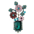 MM3146 Fashion Rhinestones Flower Brooch Women Flower Brooch Jewelry Wholesale