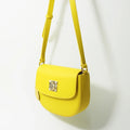 Custom Private Label Yellow Fashion Cute Genuine Leather Ladies Handbag Handle Women Shoulder Bags